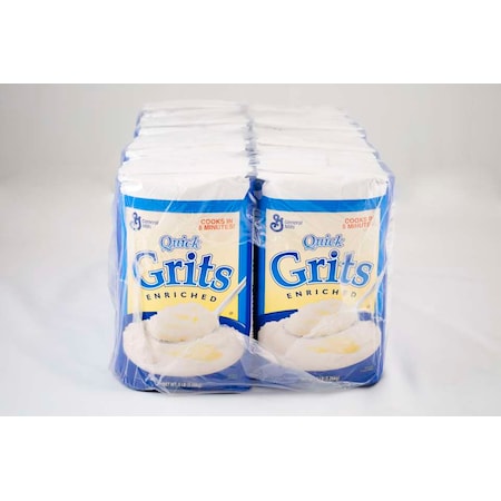 Pillsbury Quick Grits Cereal Bulk Enriched White Corn 5lbs, PK8 16000-14357